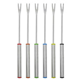 Jogo 6 Garfos em Aço Inox para Fondue - Ela Decora